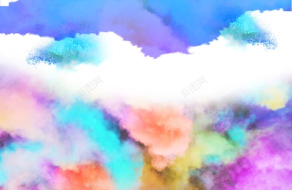 彩色天空云彩壁纸背景