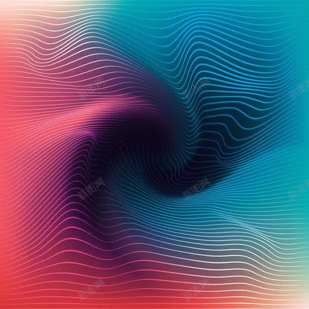 抽象式青红色扭曲海报jpg设计背景_新图网 https://ixintu.com 扭曲 抽象 海报 红色