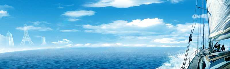 海上航行展板背景jpg设计背景_新图网 https://ixintu.com PSD分层 启航背景 大气 海浪 蓝色