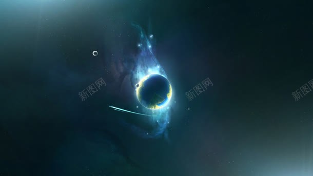 蓝色光效星球海报jpg设计背景_新图网 https://ixintu.com 星球 海报 蓝色