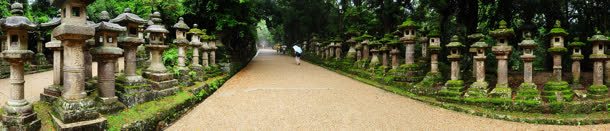 日本神殿海报图背景