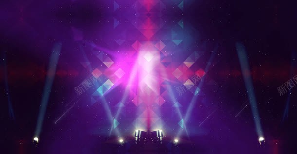 紫色炫酷三角形海报jpg设计背景_新图网 https://ixintu.com 三角形 海报 紫色