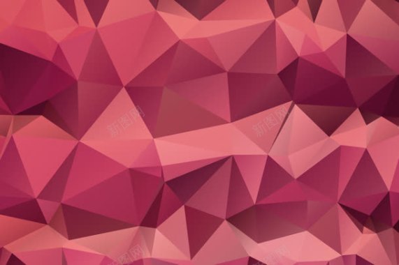 粉红色三角形立体壁纸背景