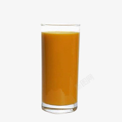一玻璃杯的萝卜汁素材
