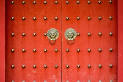 门钉红色宫门门钉高清图片