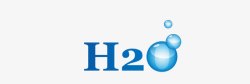 H2O形状水珠水高清图片