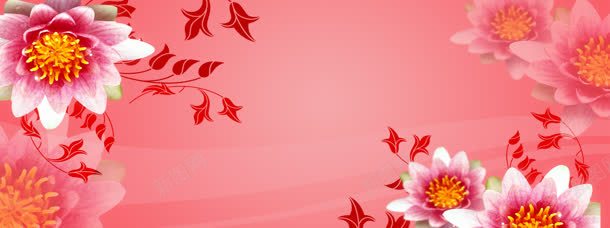 喜庆花纹背景bannerjpg设计背景_新图网 https://ixintu.com banner 喜庆 粉色 背景 花纹