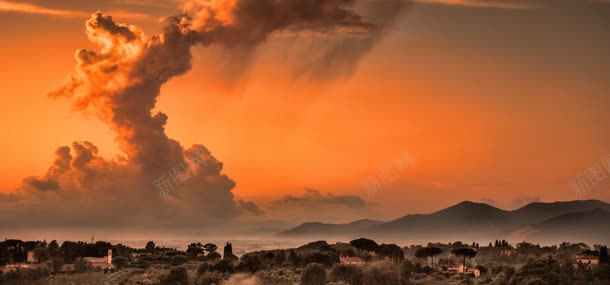 天空乡村背景jpg设计背景_新图网 https://ixintu.com 乡村 云朵 天空 山坡 自然风光