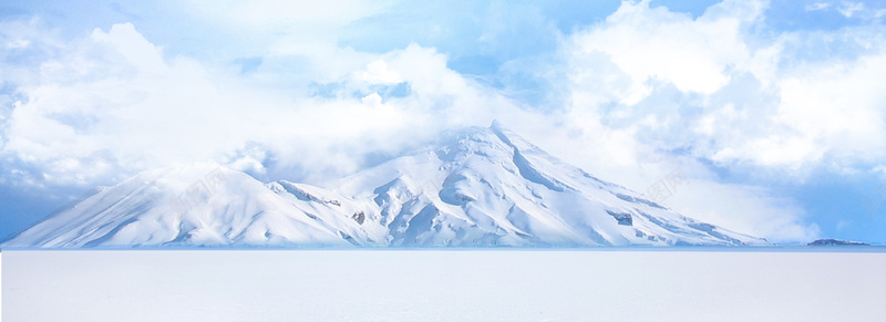 冰雪山背景背景