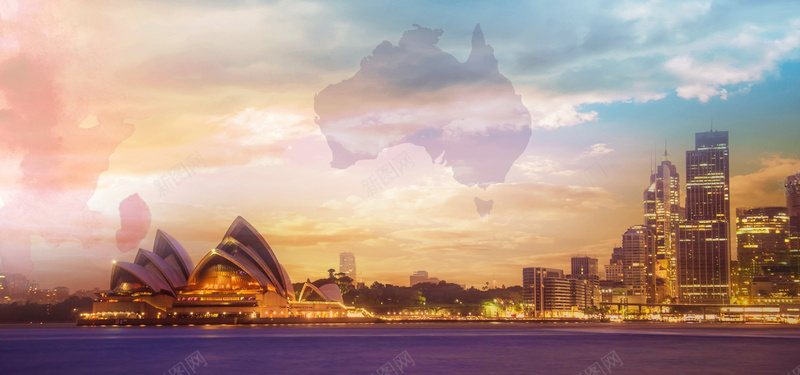 旅行海报澳大利亚背景背景
