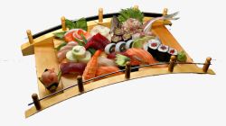 日本料理三文鱼拼盘素材