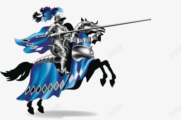骑马的人png免抠素材_新图网 https://ixintu.com 人 军人 古代军队 蓝色 马