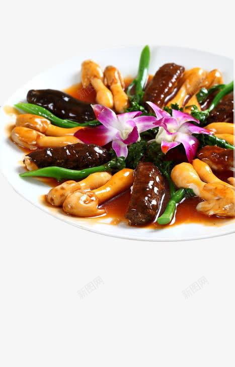 菇焖海参png免抠素材_新图网 https://ixintu.com 产品实物 海参 美味 菜肴 蔬菜 蘑菇