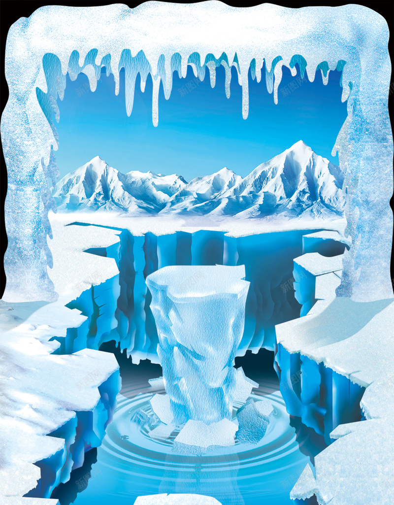 冬天冰雪冰块海报背景psd设计背景_新图网 https://ixintu.com 冰块 冰水 海报素材背景 激情 狂欢 雪 雪块