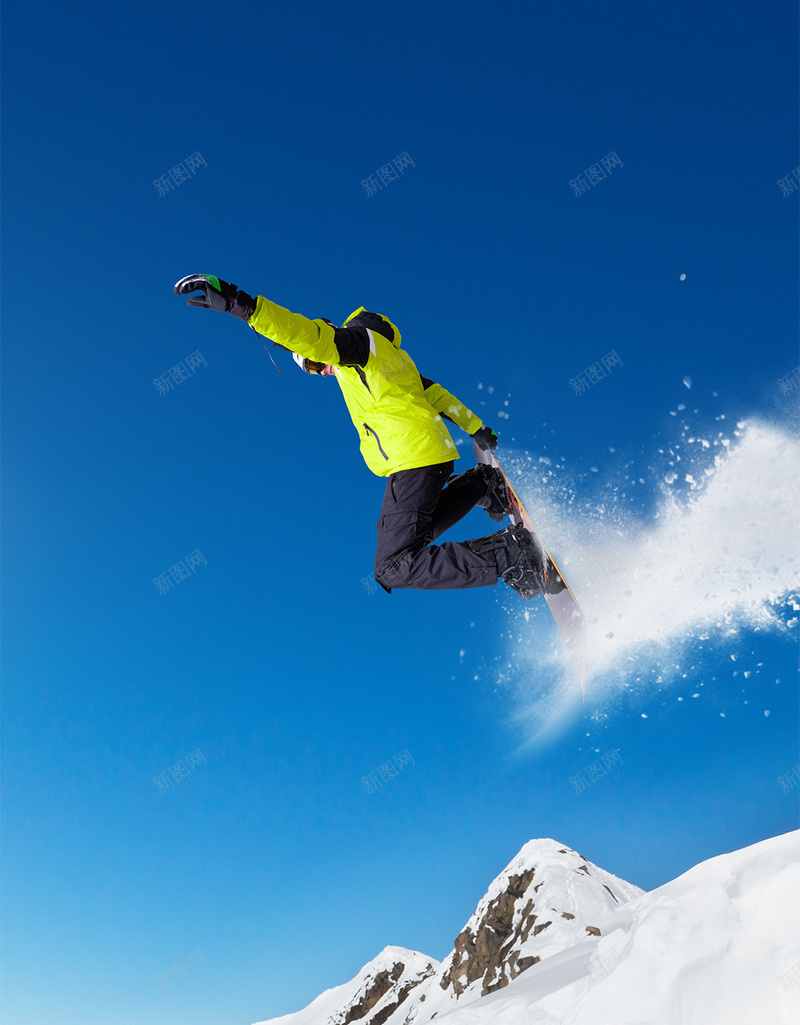 冬季滑雪蓝色H5背景jpg_新图网 https://ixintu.com 冬天 冬季 摄影 滑雪 滑雪H5背景 滑雪场 蓝天 蓝色 风景