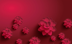 红色纳福红色简约荷花春节除夕节日背景矢量图高清图片