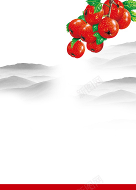 消时乐山楂汁美食海报背景背景