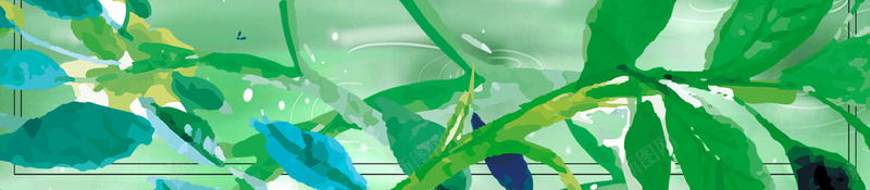 绿色手绘植物春季雨水二十四节气海报psd设计背景_新图网 https://ixintu.com 2018 二十四节气 春天 春季 柳条 燕子 绿叶 绿色 雨水 雨水节气