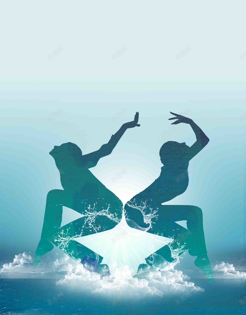瑜伽海报修身健身海报背景模板psd设计背景_新图网 https://ixintu.com 人物剪影 修身 健身 宣传 招生 海报 瑜伽 背景 舞蹈工作室