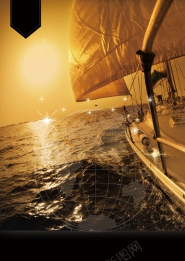 对话框线条棕色夕阳商业扬帆起航企业文化背景摄影图片