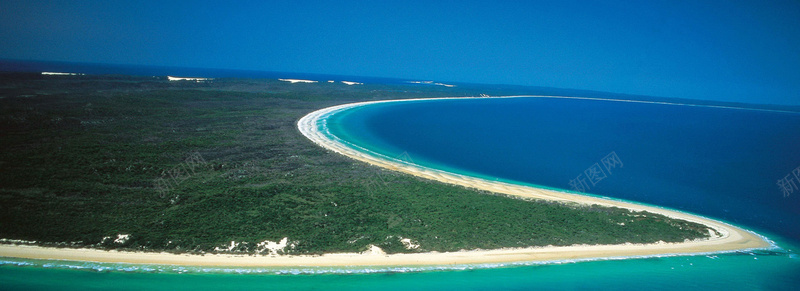 澳大利亚黄金海岸线背景摄影图片