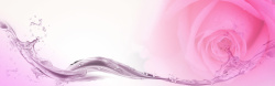 女款睡衣全屏海报粉色花朵背景高清图片