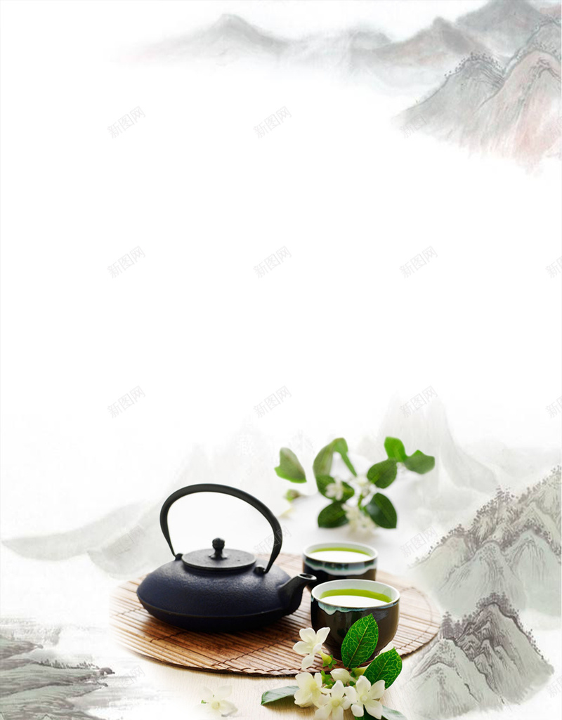 中式淡雅水墨茶壶茶文化背景jpg设计背景_新图网 https://ixintu.com 书法 创意 功夫茶 山水 工夫茶 水墨 简约 红茶 茶之韵 茶叶 茶室 茶文化 茶楼 茶道 茶馆