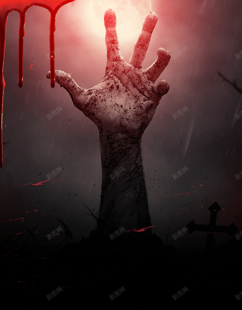 红色恐怖主题游乐园血手背景背景图片免费下载 素材0ivgkeepu 新图网