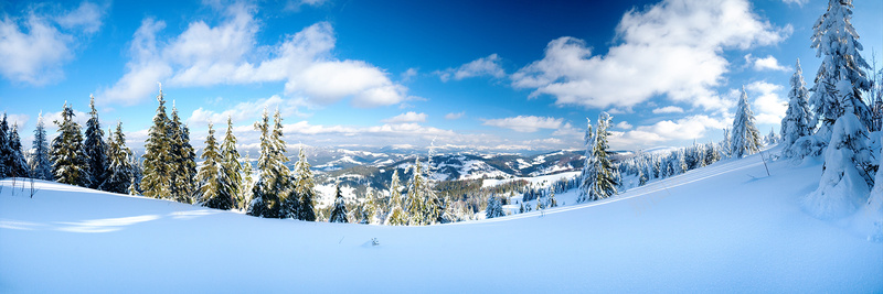 冬季景观psd_新图网 https://ixintu.com 冬季景观 大山 摄影 海报banner 雪地 风景