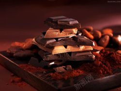 巧克力颜色巧克力叠加不同颜色高清图片