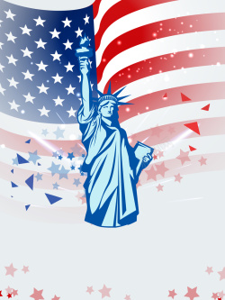 独立日女神像创意美国独立日海报高清图片