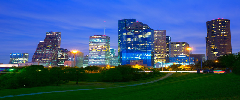 美国休士顿夜景海报背景图背景