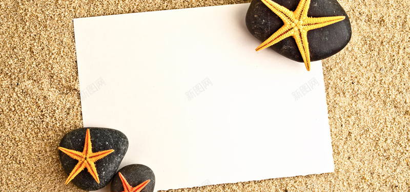 石板上的卡片背景jpg设计背景_新图网 https://ixintu.com 卡片 沙子 海报banner 海星 石头 纹理 质感