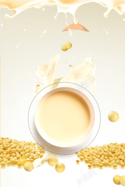 米粉海报豆浆饮品美食海报高清图片