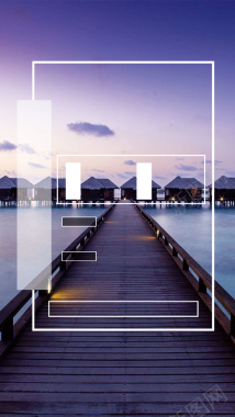马尔代夫风景旅游宣传背景摄影图片
