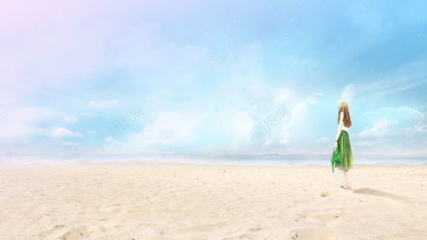 唯美海边沙滩壁纸jpg设计背景_新图网 https://ixintu.com 壁纸 沙滩 海边