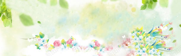 淘宝女装banner创意jpg设计背景_新图网 https://ixintu.com 促销 妇女节 活动 花瓣