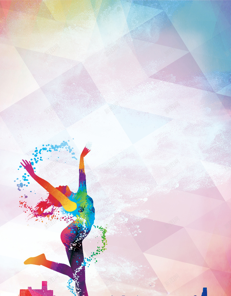 创意跳舞运动海报psd设计背景_新图网 https://ixintu.com 健身海报 健身美女 性感女人 舞动美女 舞蹈招生 跳舞 跳舞海报 运动海报设计