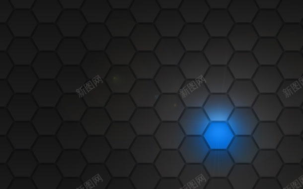 六边形拼接蓝色宽屏jpg设计背景_新图网 https://ixintu.com 六边形 拼接 蓝色