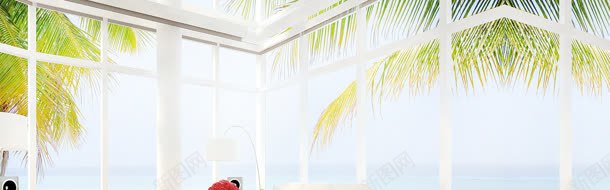 椰子树白颜色房屋jpg设计背景_新图网 https://ixintu.com 房屋 椰子树 颜色