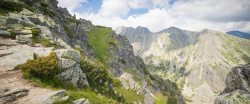 山峦风景图宏伟的山脉风景高清图片