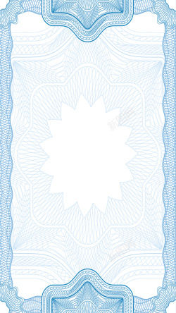 蓝色荣誉证书纹理源文件H5背景海报