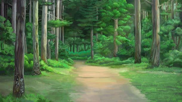 森林绿叶树干道路jpg设计背景_新图网 https://ixintu.com 树干 森林 素材 绿叶 道路