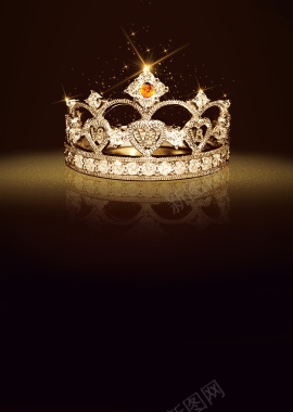 皇冠化妆品背景海报背景