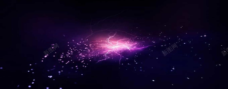 紫色闪电绚丽背景psd设计背景_新图网 https://ixintu.com 光点 彩色 时尚 炫彩 电流 绚丽 闪电 雷电 震撼
