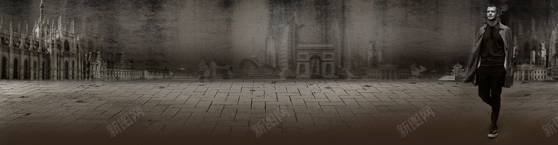 英伦风背景psd设计背景_新图网 https://ixintu.com 人物 城堡 大气 天猫店铺装修 海报banner 淘宝