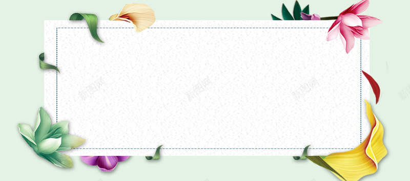春季上新文艺小清新bannerpsd设计背景_新图网 https://ixintu.com 女性 女王节活动 女装打折 小清新 文艺 春天 春季上新 服装上新 浪漫 电商活动