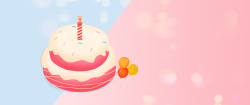 生日背卡通生日快乐蛋糕背景高清图片
