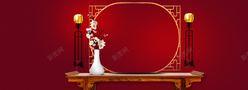 中国风红色喜庆节日海报背景背景