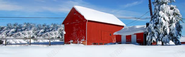 红色房子雪地jpg设计背景_新图网 https://ixintu.com 房子 红色 雪地